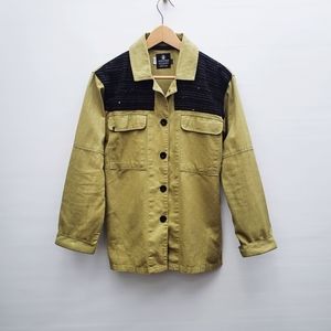 Volcom Olive and Black Button Down Shirt